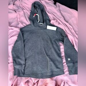 all in motion Charcoal Gray Hooded Waffle Pullover